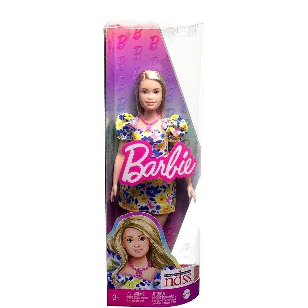 Barbie Fashionistas Doll #208  Barbie Doll with Down Syndrome Wearing Floral Dre